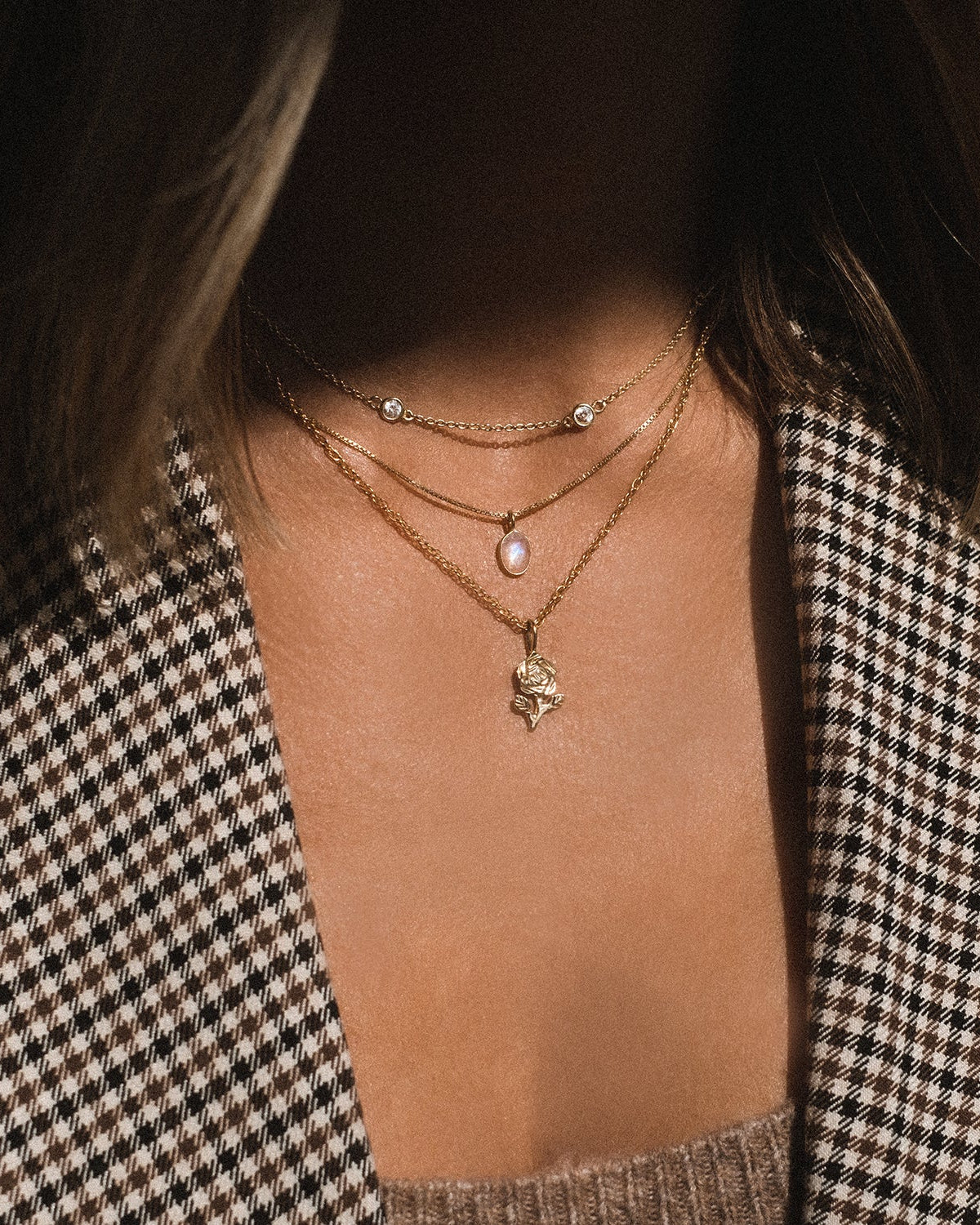 Leah Alexandra - Floatesse Necklace – Gold CZ -