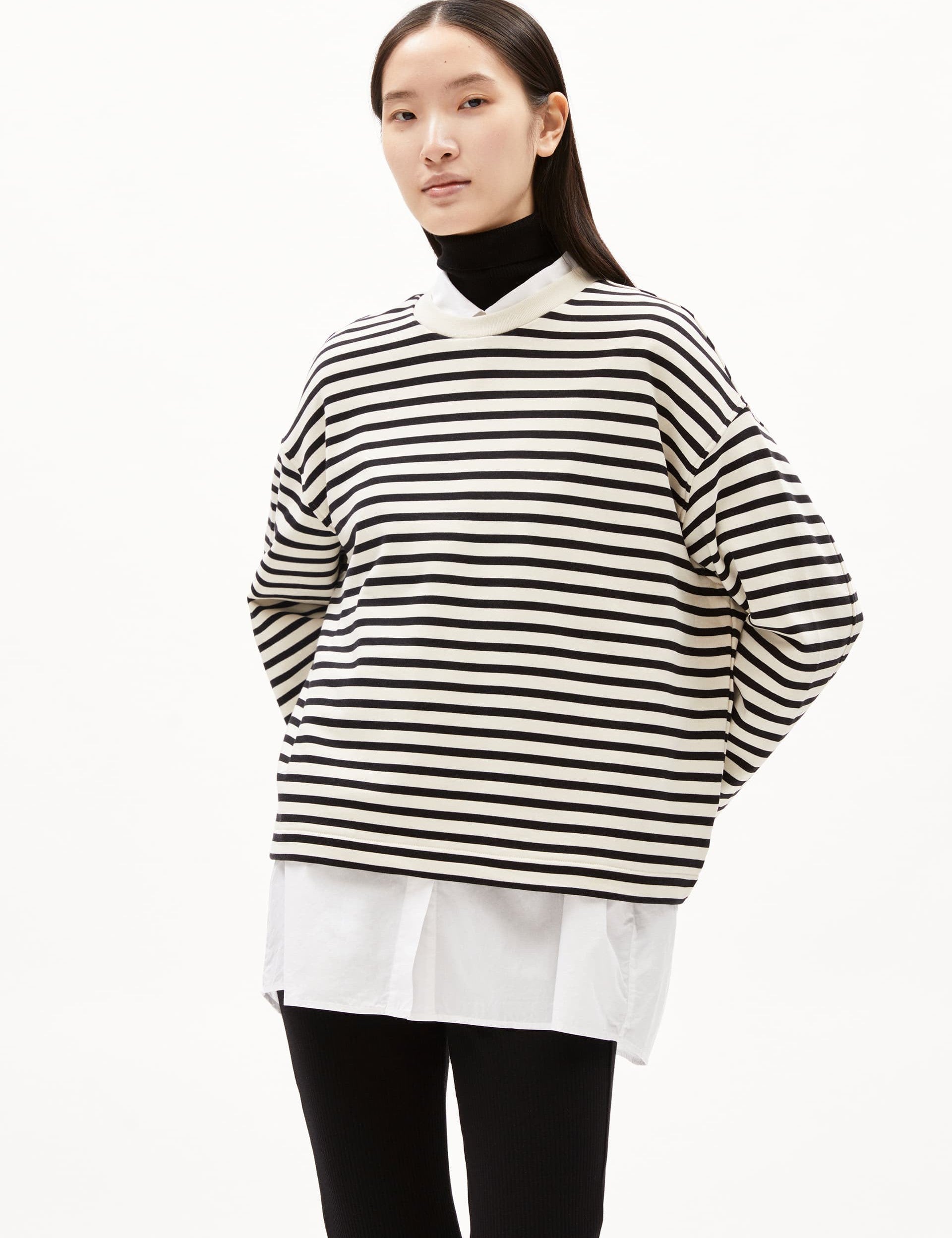 Armedangels - Frankaa Stripe Sweatshirt -