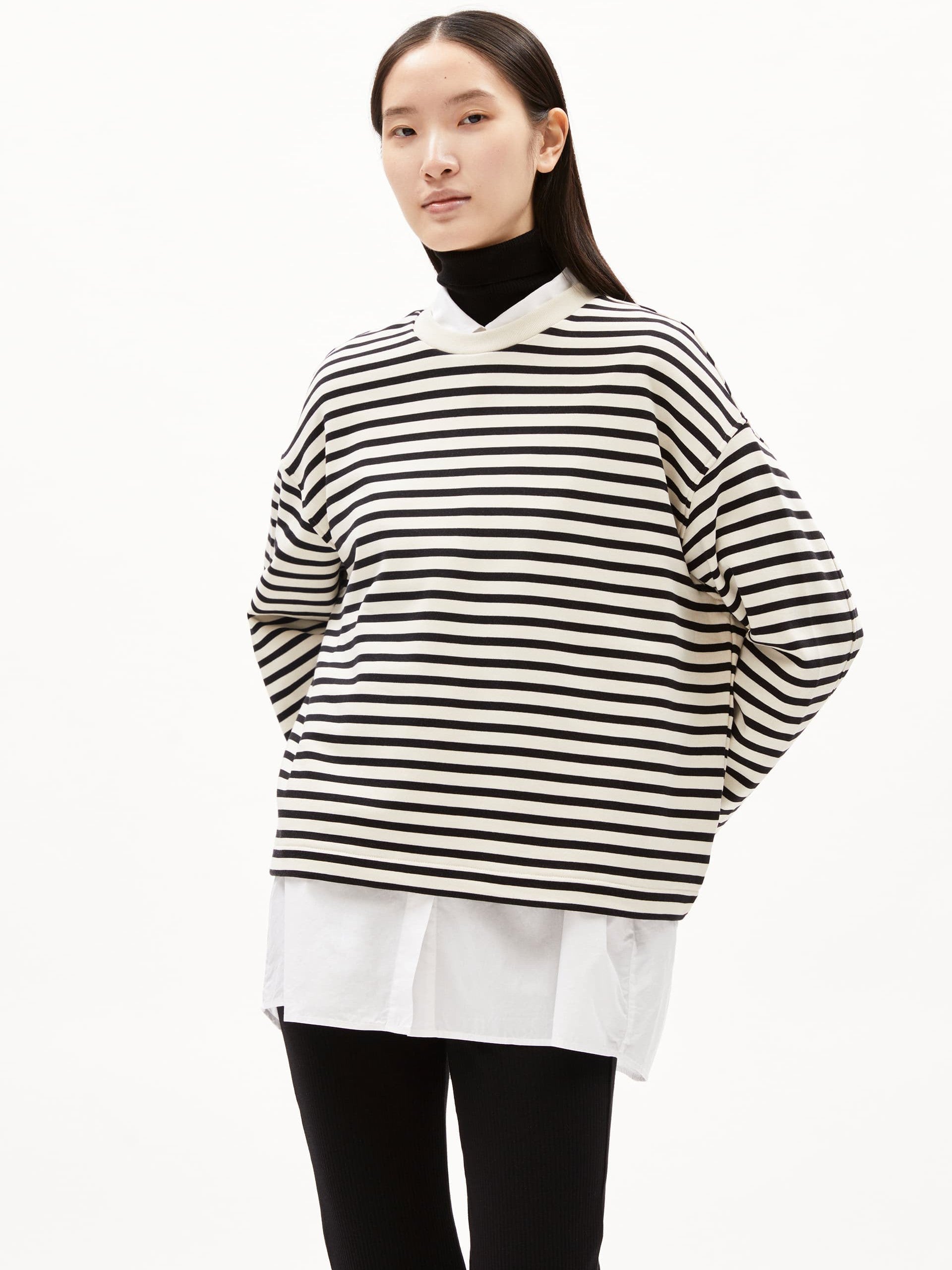 Armedangels - Frankaa Stripe Sweatshirt -