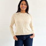 Sattva by Sarah - Flame Crop Crew - Ecru