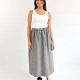 Sattva by Sarah - Wide Hem Sunday Skirt - Gingham