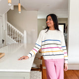 Sattva by Sarah - Striped Crew -