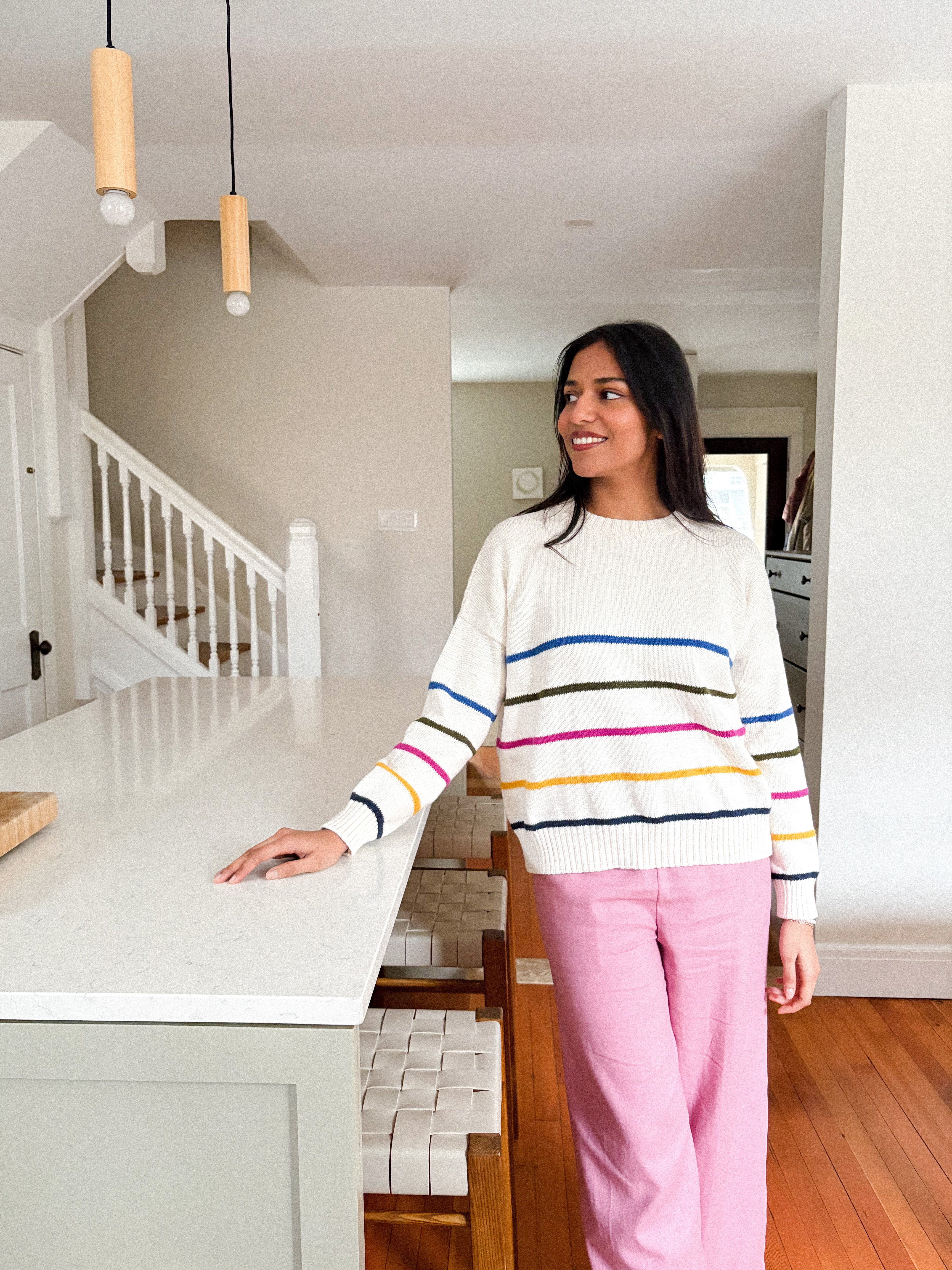 Sattva by Sarah - Striped Crew -