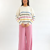 Sattva by Sarah - Striped Crew -