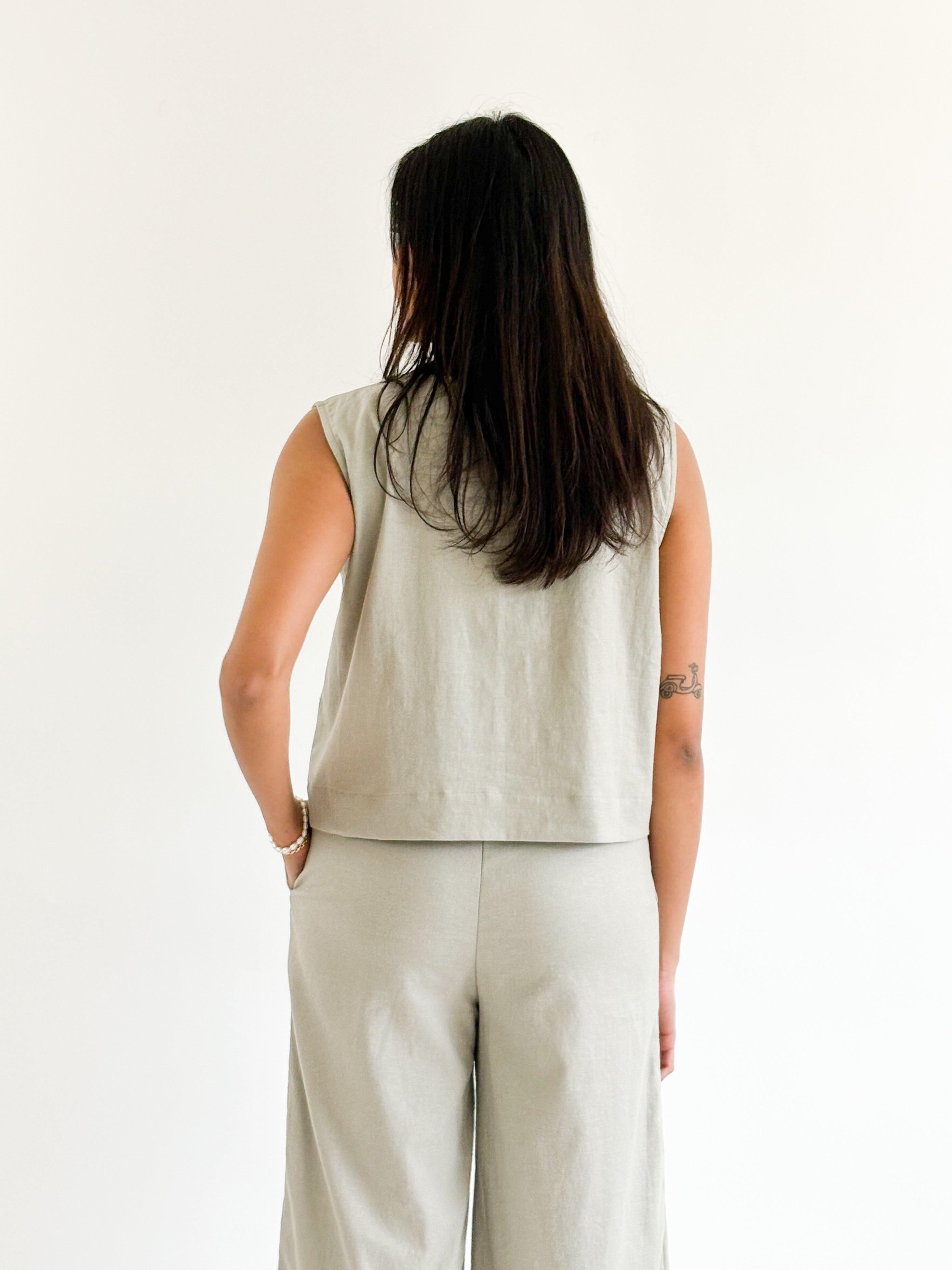 Sattva by Sarah - Coastal Linen Tank -