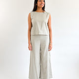 Sattva by Sarah - Coastal HW Linen Pant - Pumice