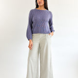 Sattva by Sarah - Flame Balloon Sleeve Sweater -