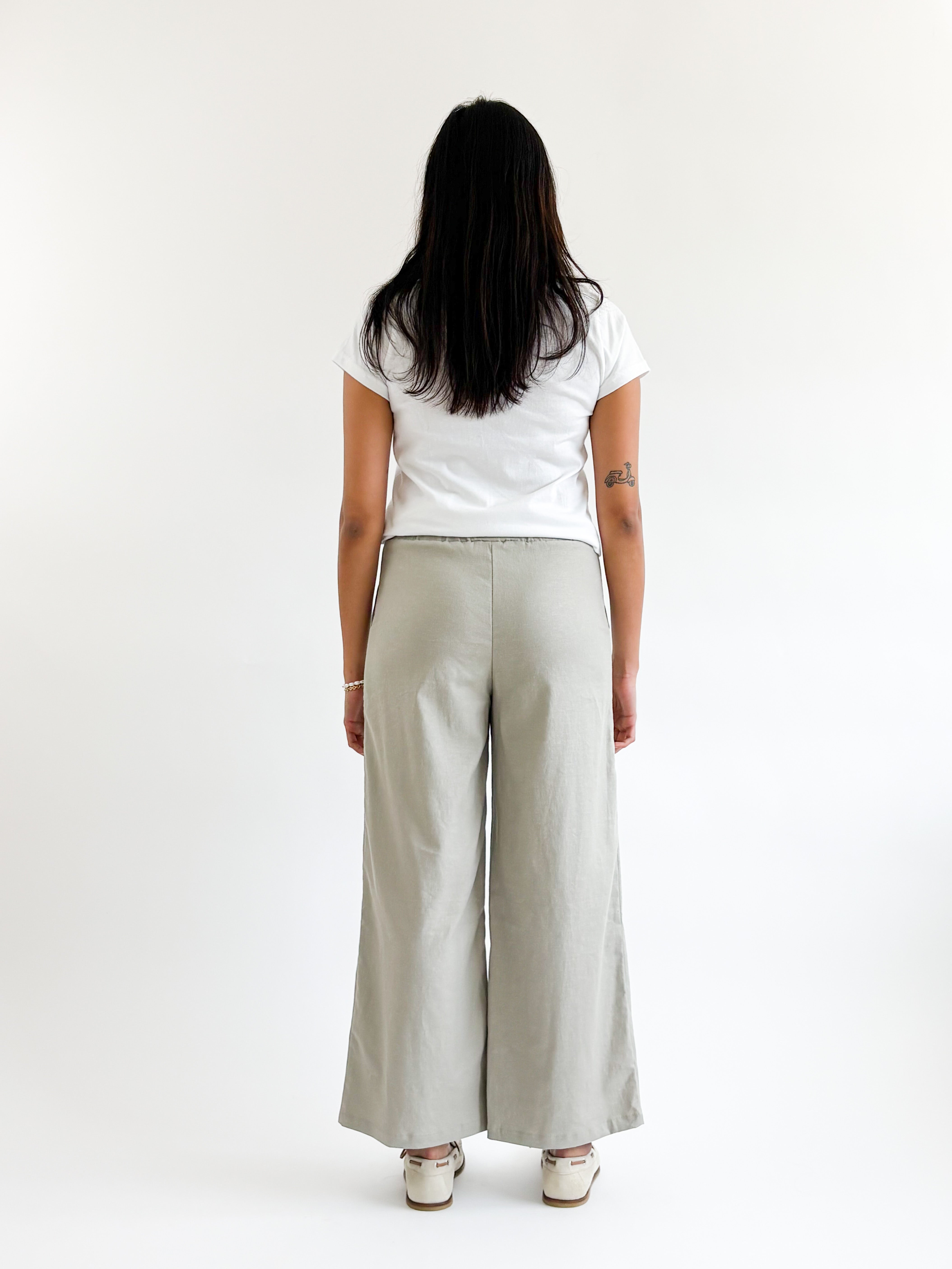 Sattva by Sarah - Coastal HW Linen Pant -