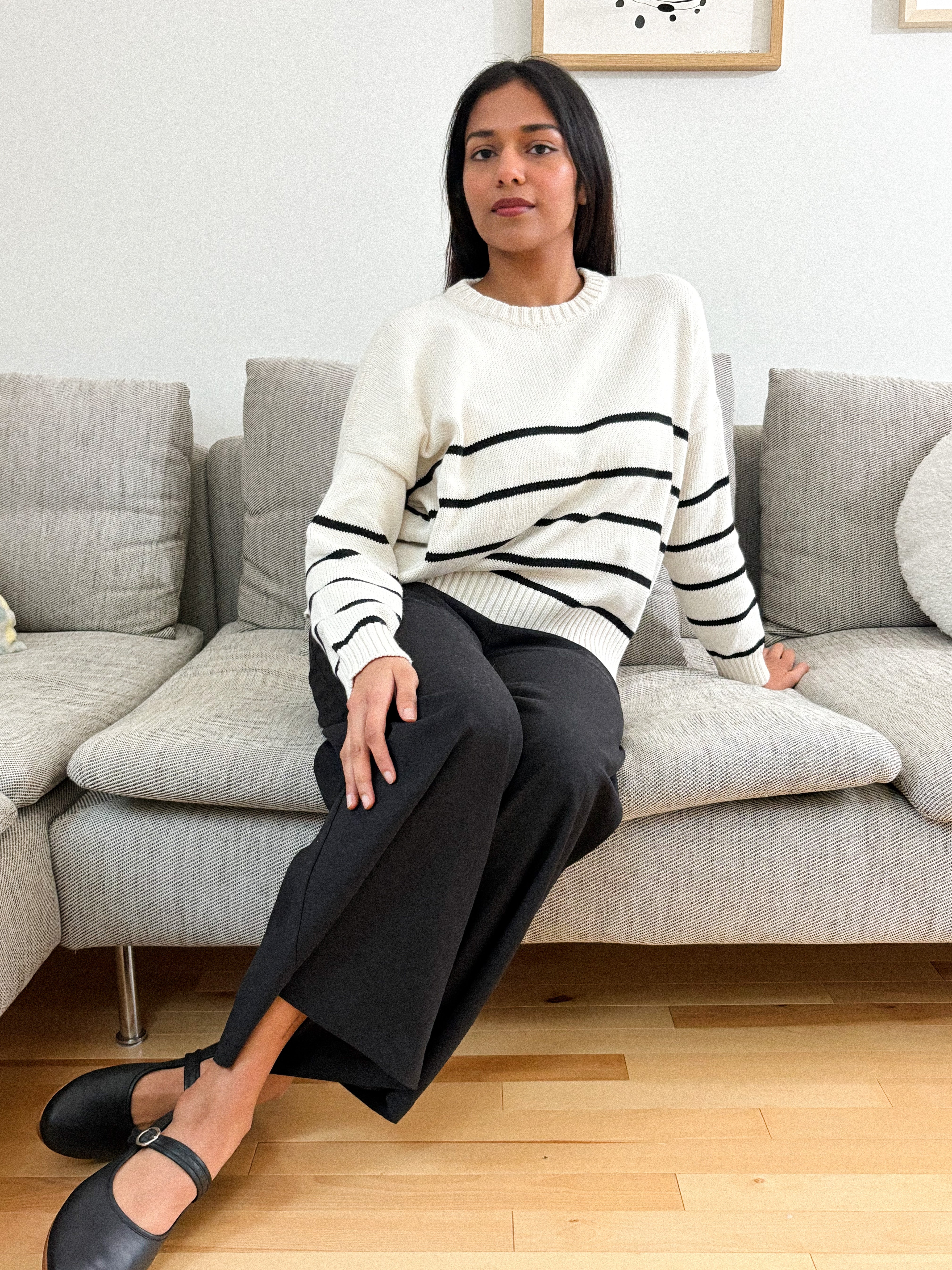 Sattva by Sarah - Striped Crew -