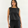 Sattva by Sarah - Coastal Linen Tank - Black