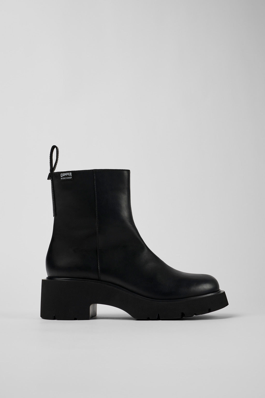 Camper - Milah Black Leather Boot - Black