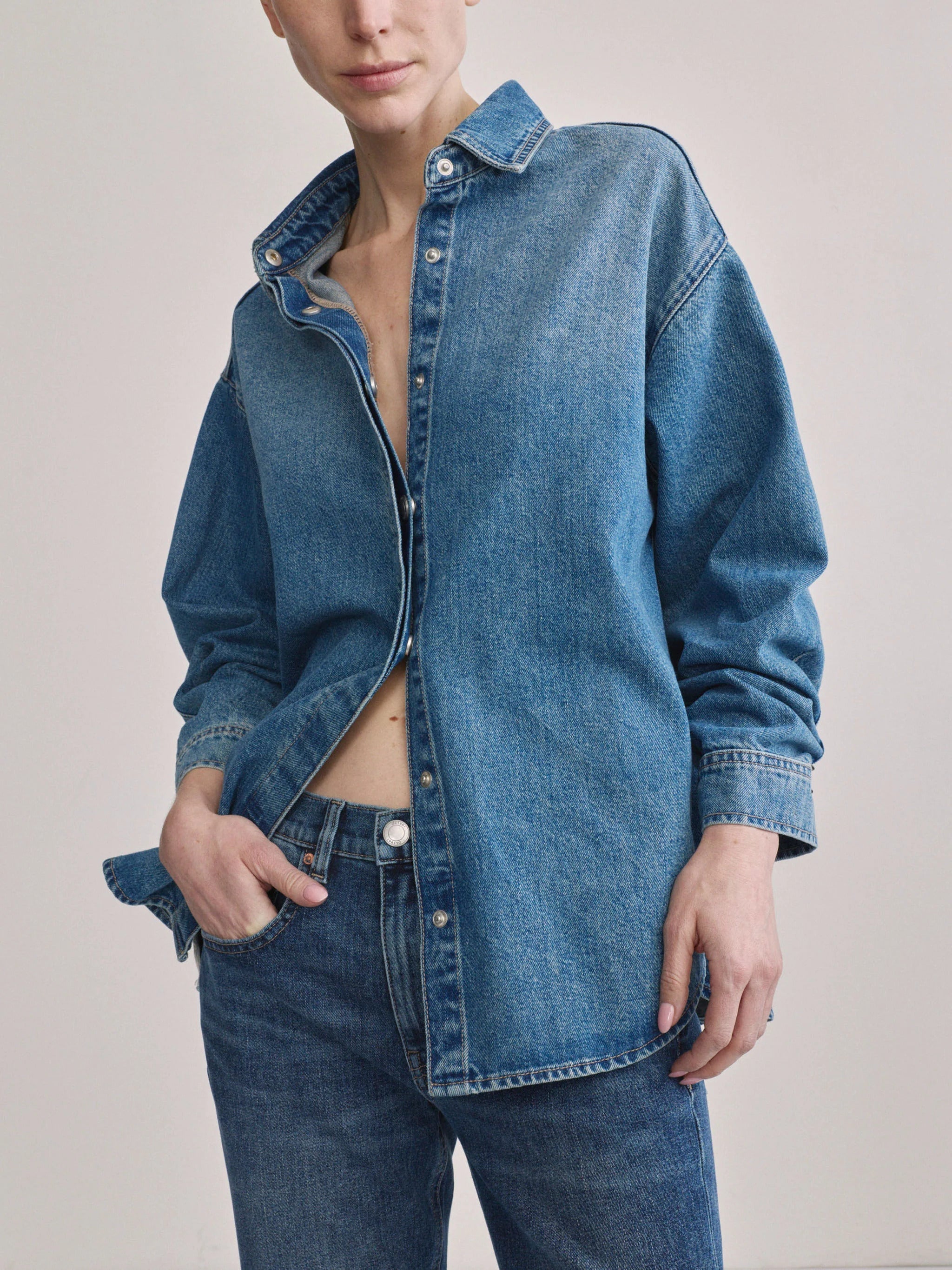 DL1961 - Addison Denim Shirt - Endless Sea