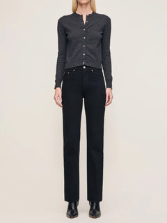 DL1961 - Patti Straight Jean - Black 31"