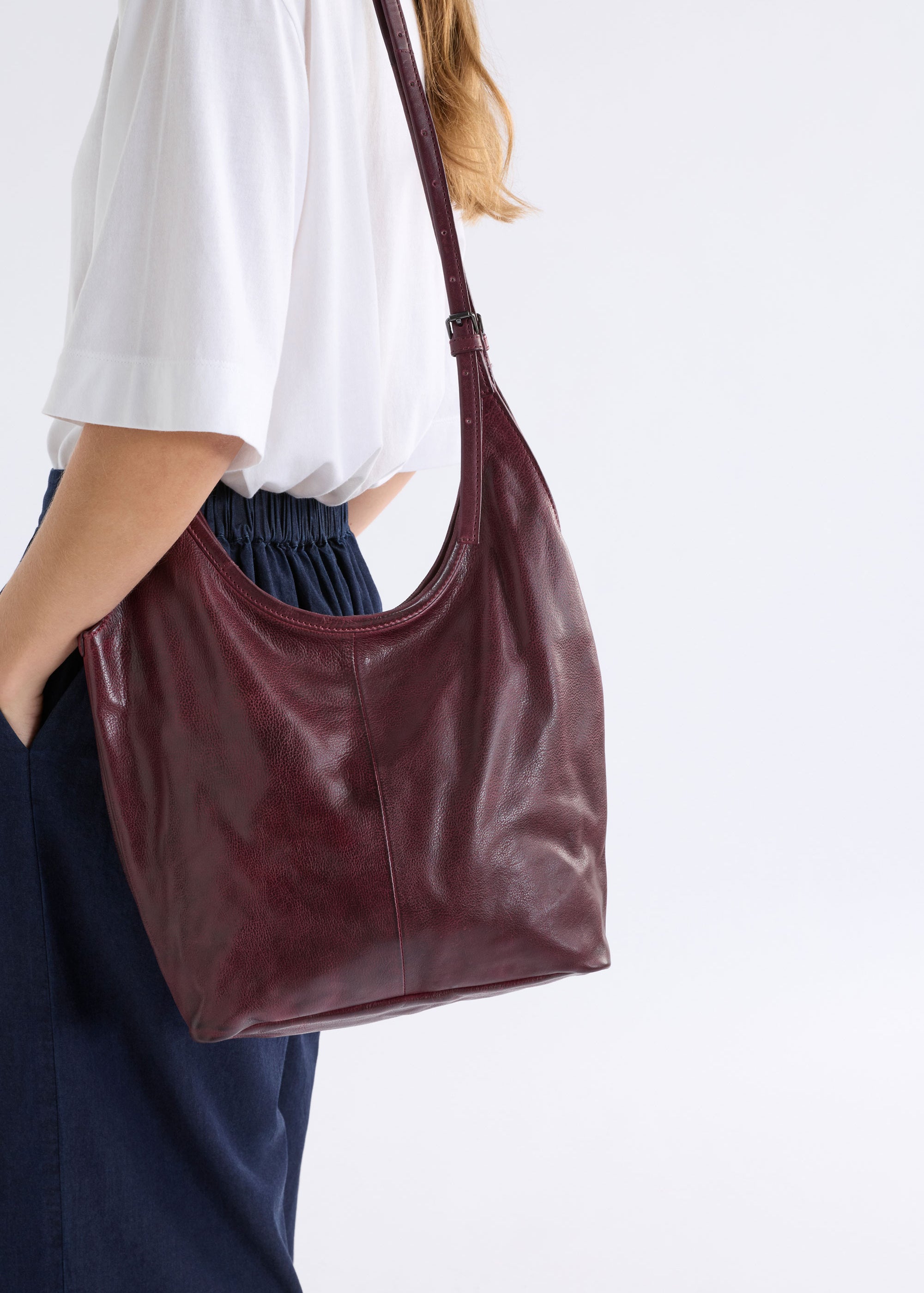 ELK - Gaele Large Crossbody – Bordeaux -