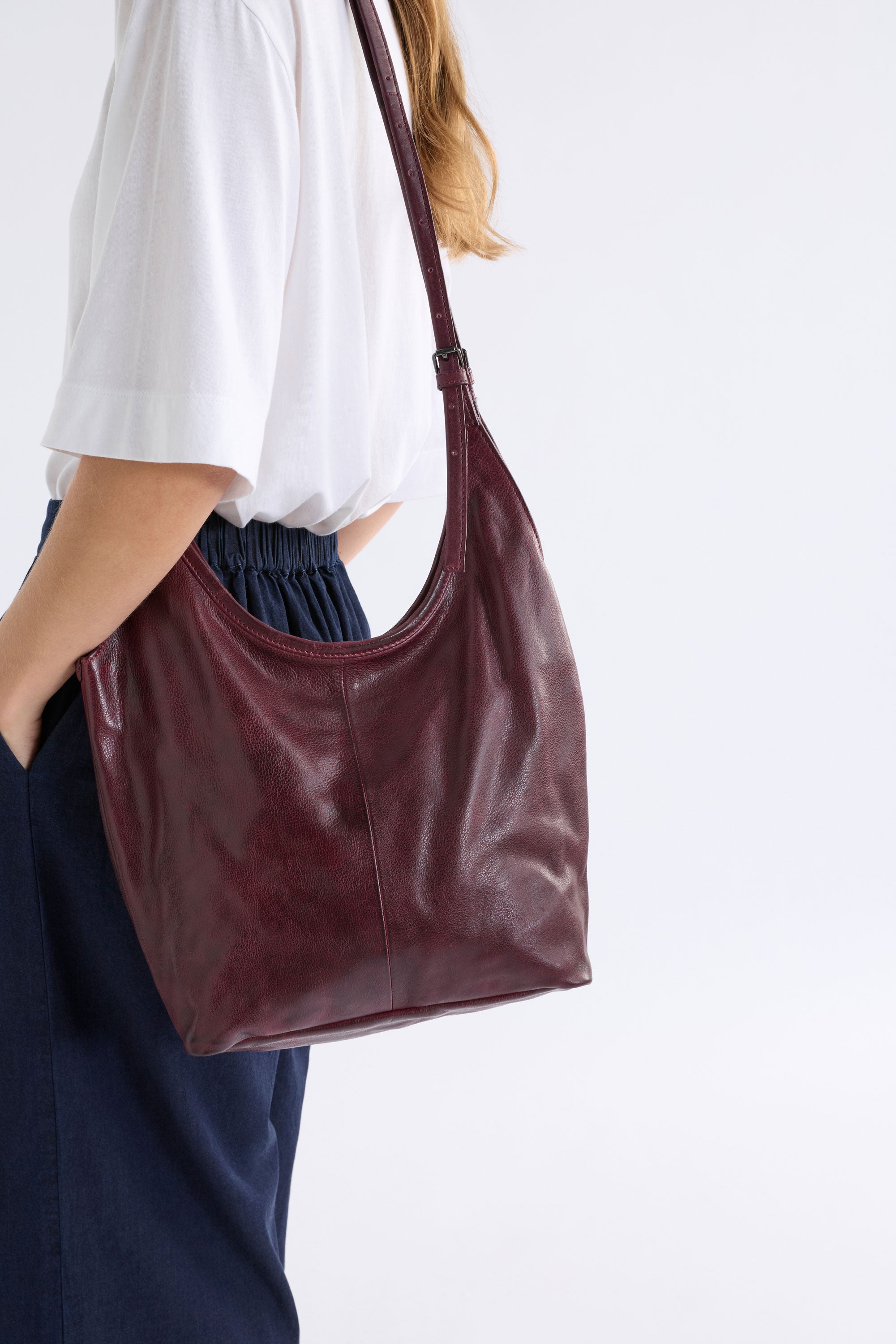 ELK - Gaele Large Crossbody – Bordeaux -