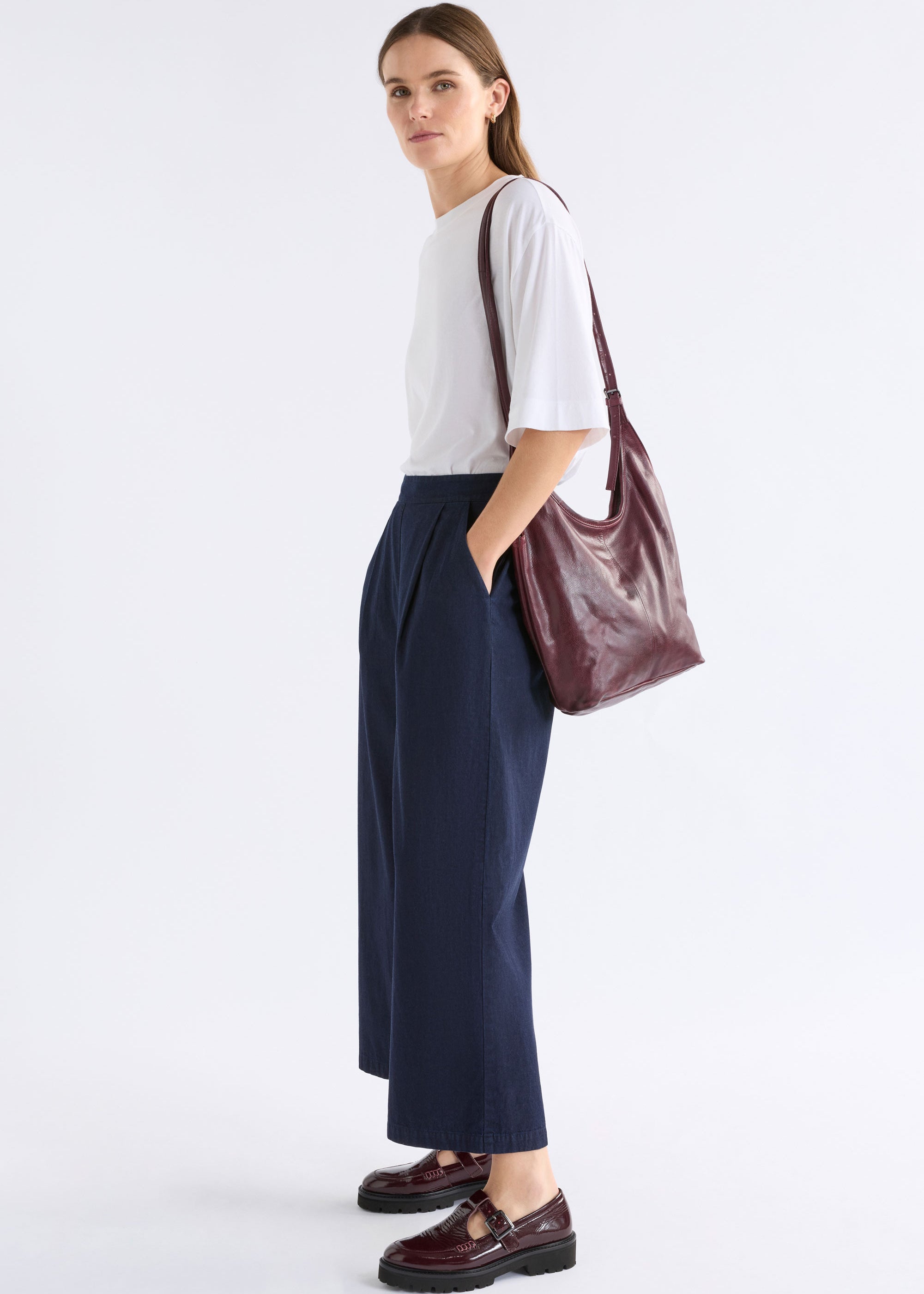 ELK - Gaele Large Crossbody – Bordeaux -
