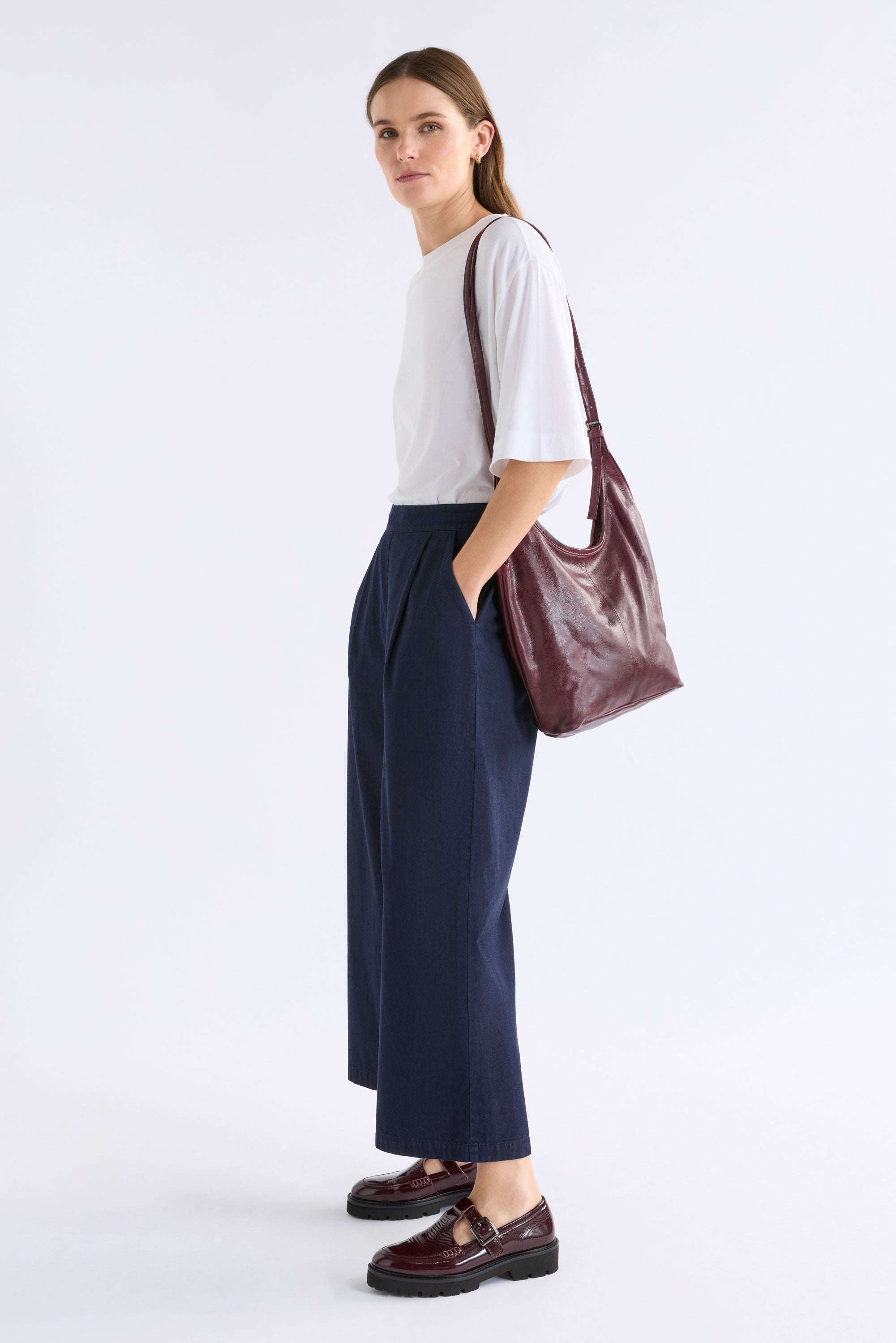 ELK - Gaele Large Crossbody – Bordeaux -