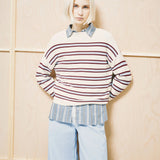Merinaa Striped Knit Sweater