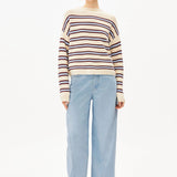 Merinaa Striped Knit Sweater