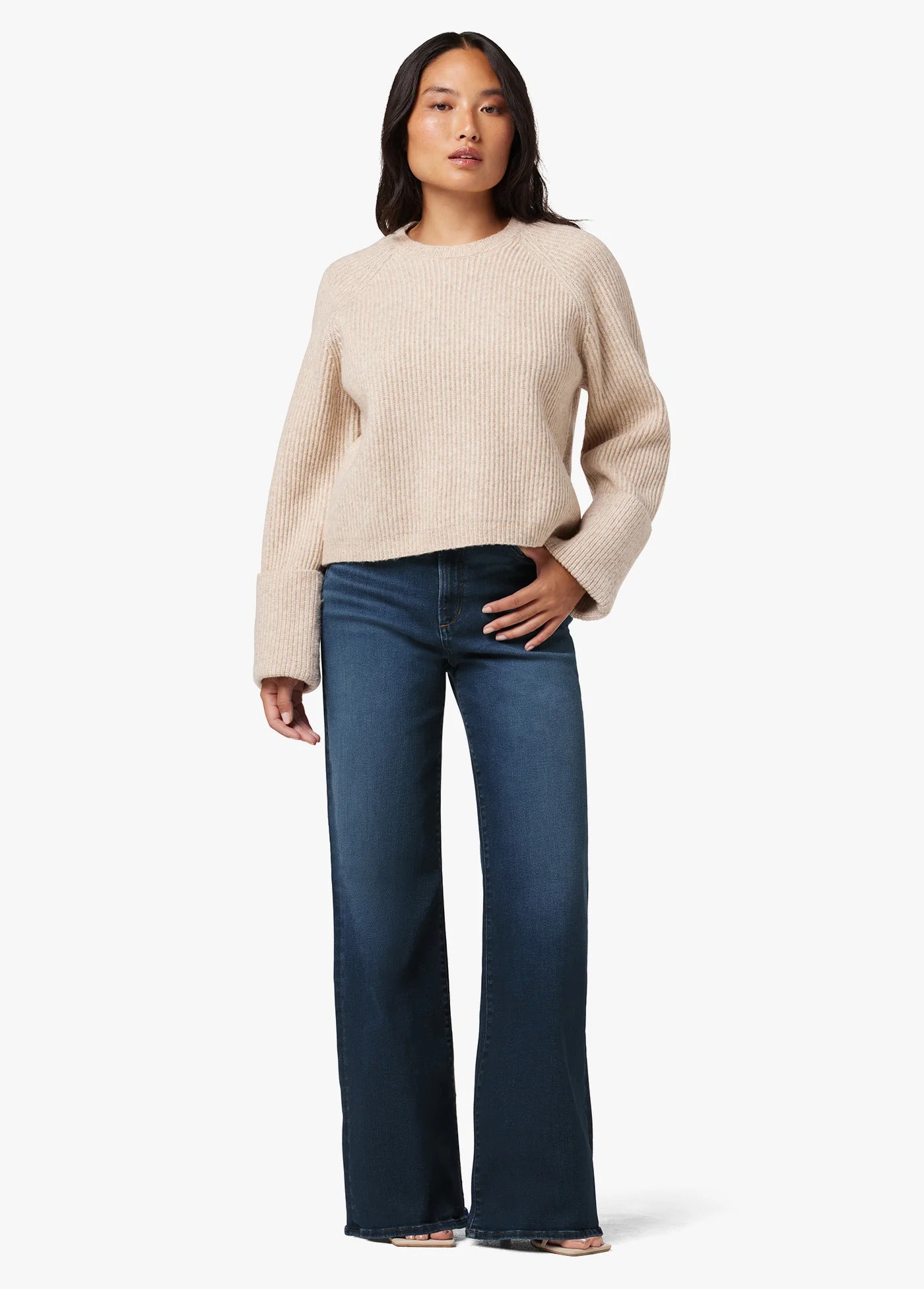 Joe's Jeans - The Mia Petite Wide Leg Jean - Exhale 30"