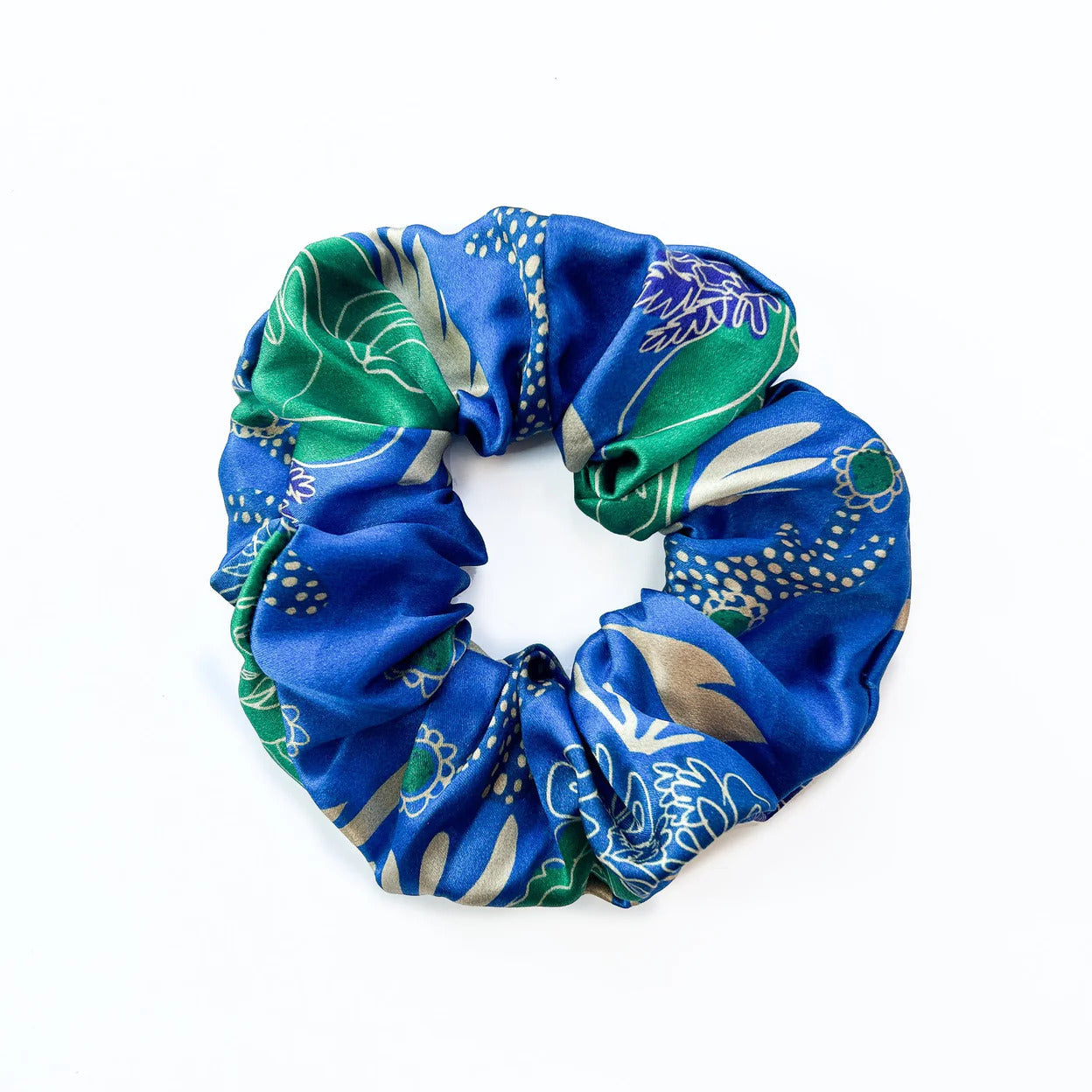 Dora Nola - Silk Scrunchie – Queen (Blue) -