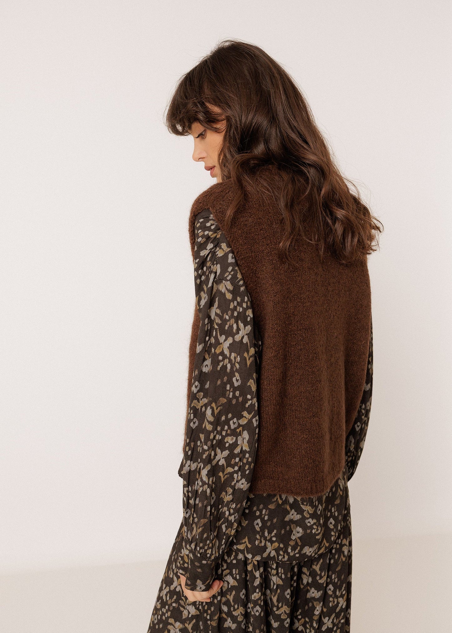 Indi & Cold - Boxy Vest With Mohair -