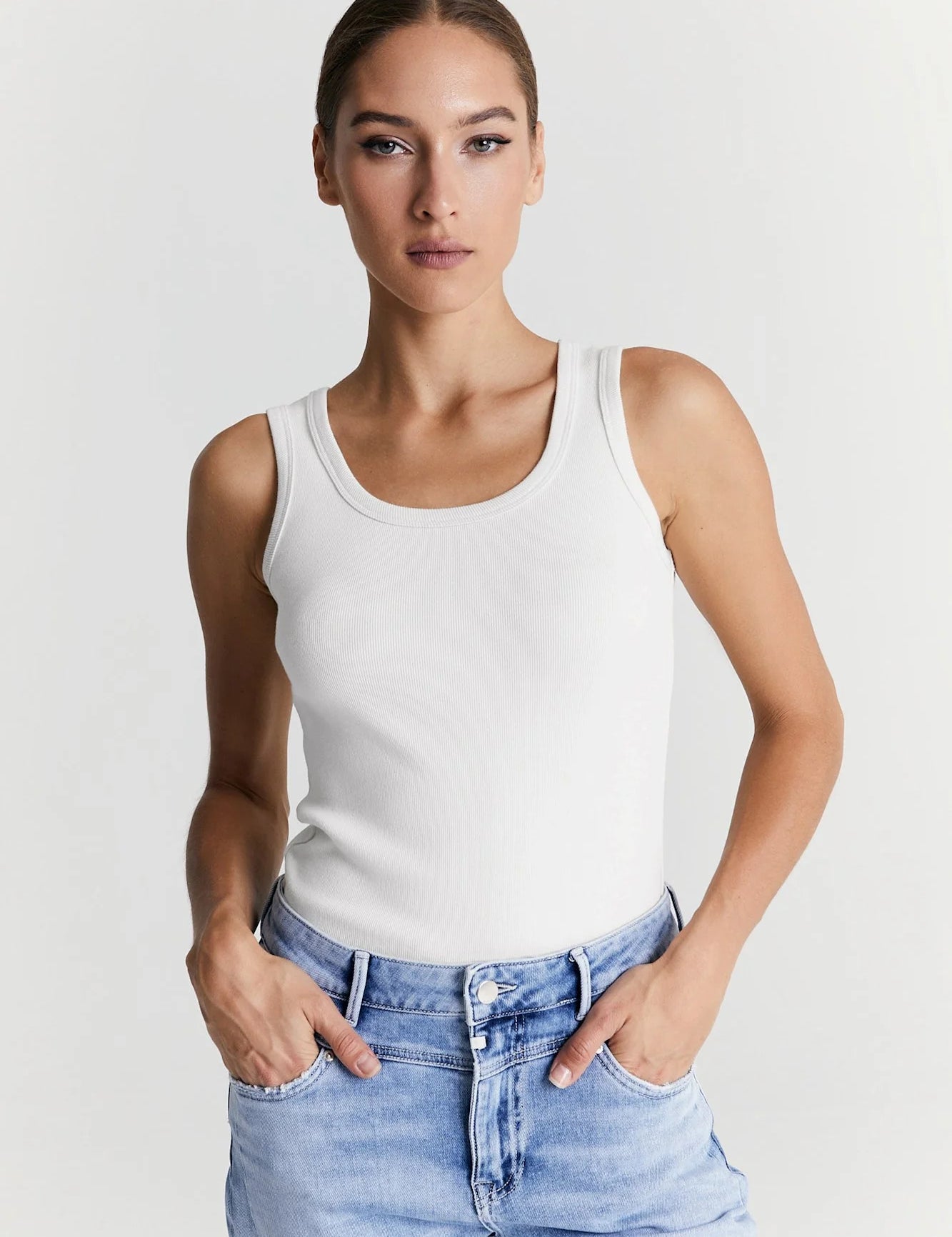 Cup of Joe - Olivia Tank Top - White