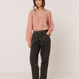 Smocked Embroidery Shirt