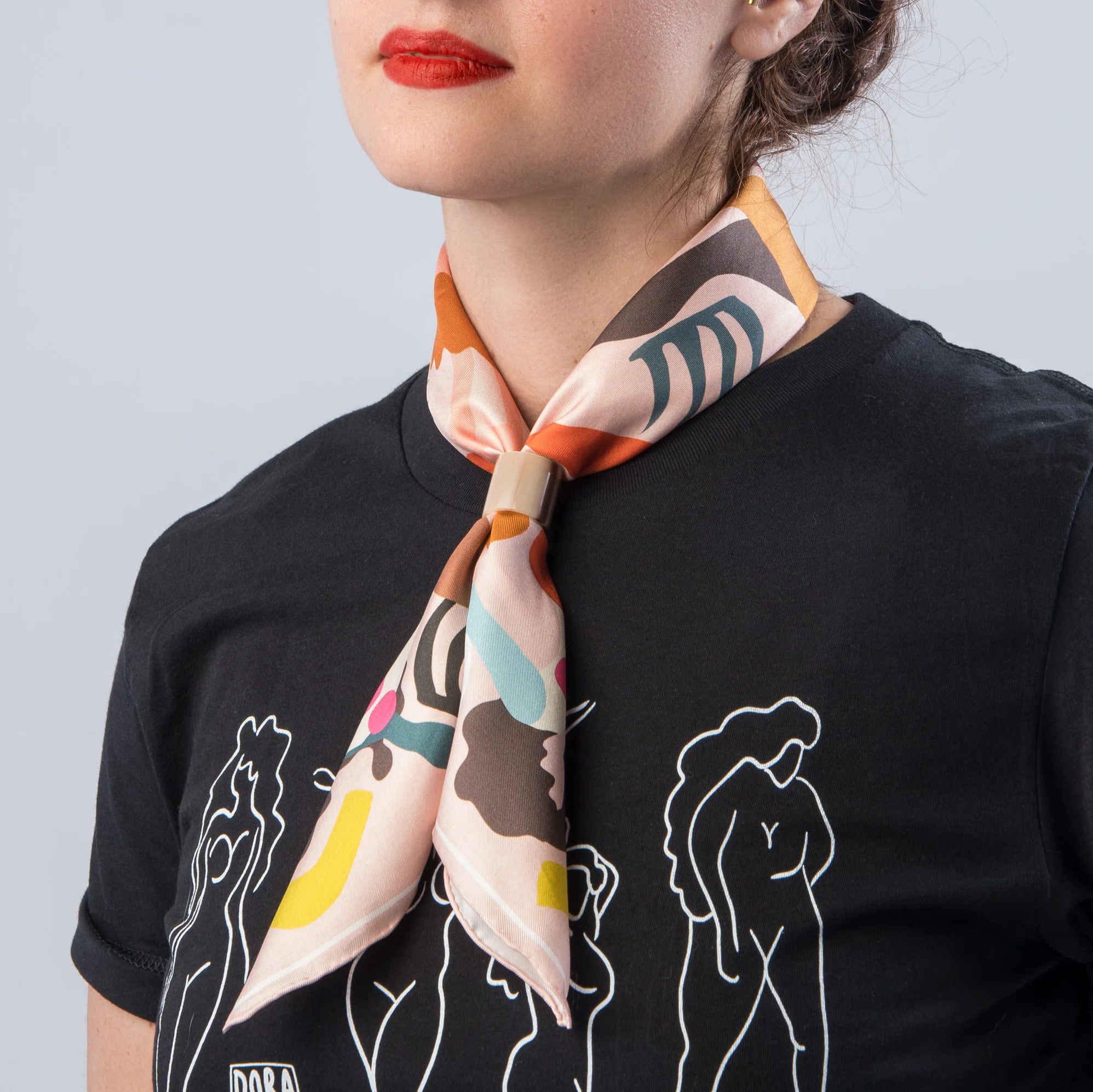 Dora Nola - She/Her Silk Neckerchief -