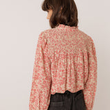 Smocked Embroidery Shirt