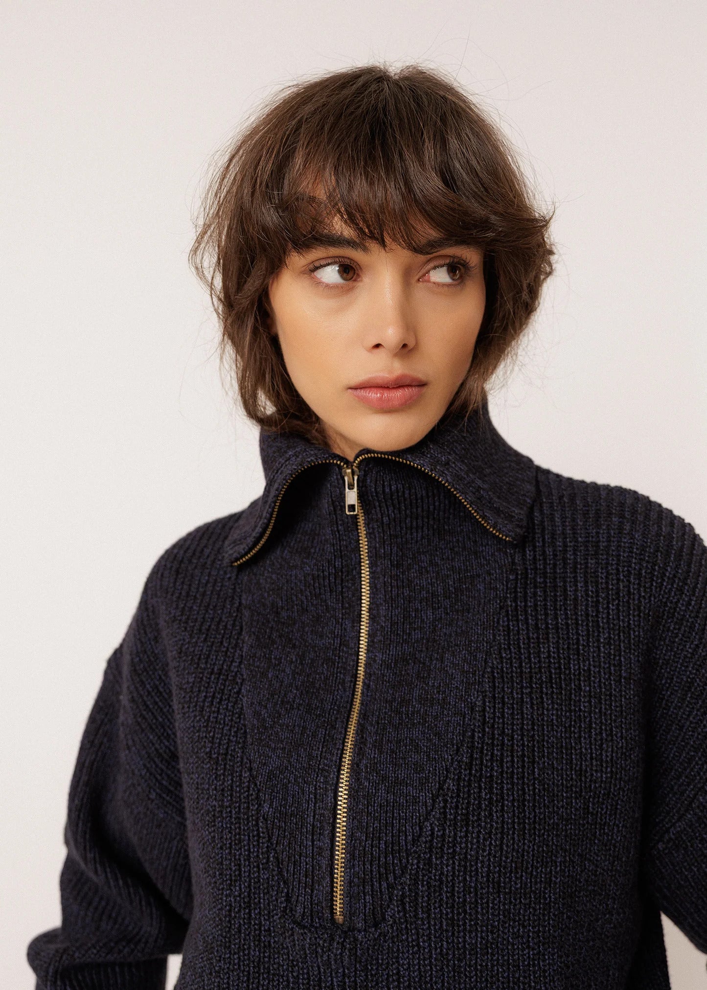 Indi & Cold - Zip Sweater with Merino -