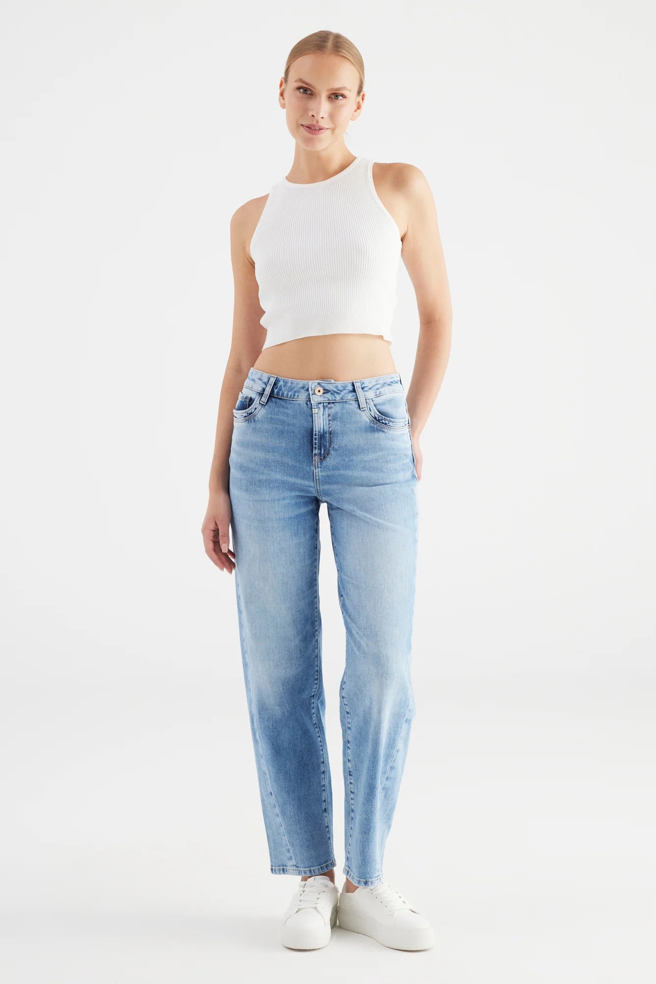 Cup of Joe - Beth Balloon Jean - Light Blue 30"