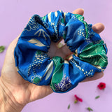 Dora Nola - Silk Scrunchie – Queen (Blue) -