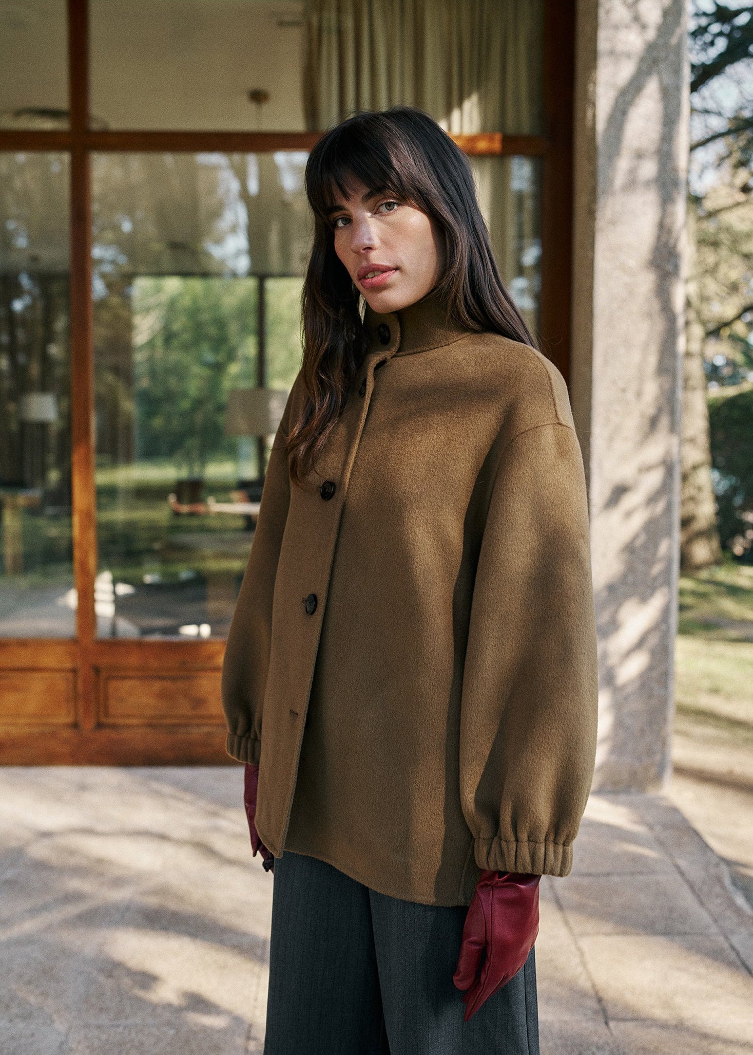 Indi & Cold - Wool Bomber Style Jacket -