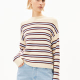 Merinaa Striped Knit Sweater