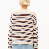 Merinaa Striped Knit Sweater