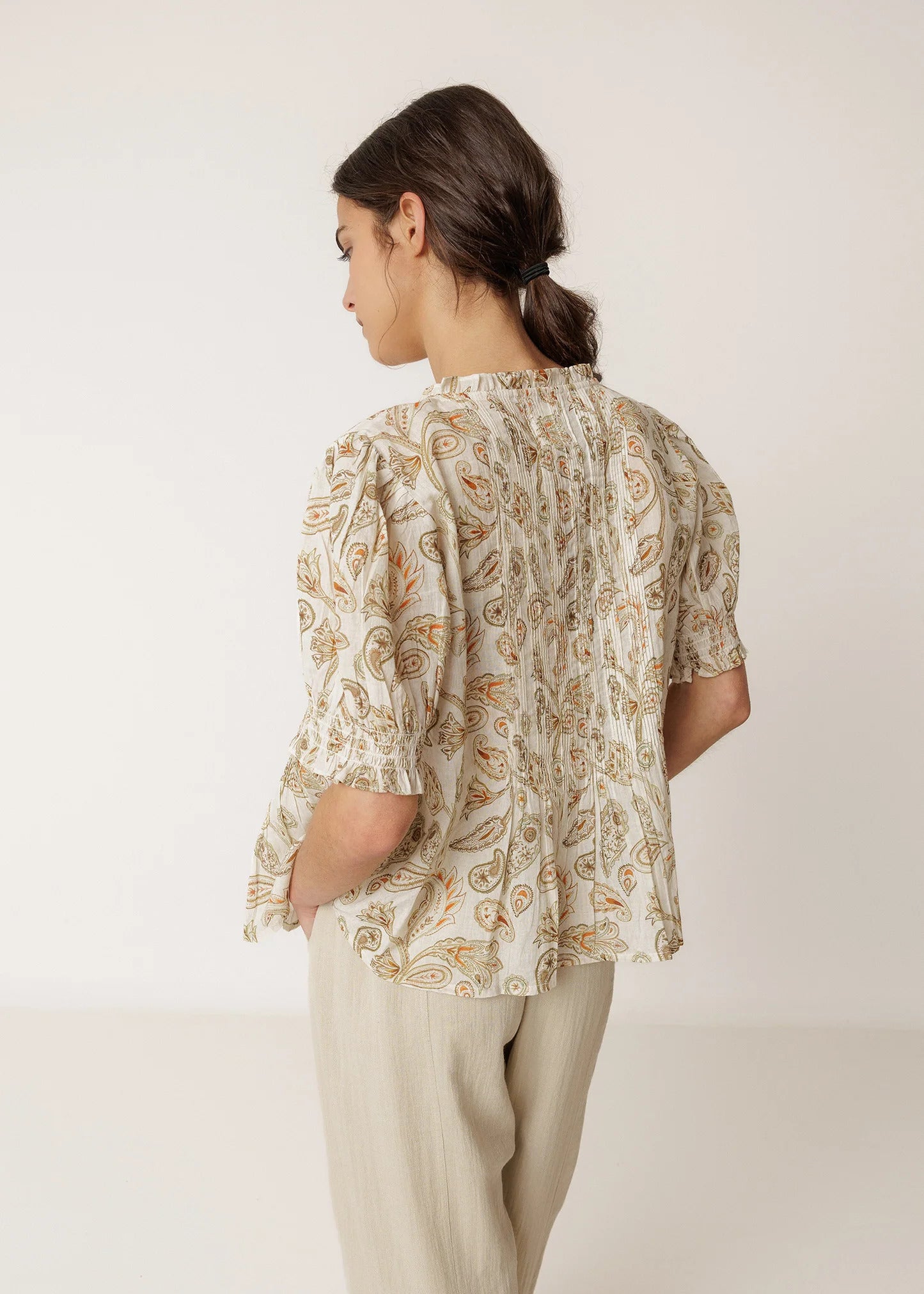 Indi & Cold - Micro-Ruffle Shirt -