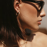 Leah Alexandra - Knot Hoops – Gold -