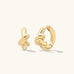 Leah Alexandra - Knot Hoops – Gold -