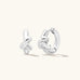 Leah Alexandra - Knot Hoops – Silver -