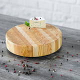 Larch Wood - Round Cheese Board -