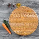 Larch Wood - Round Cutting Board -