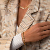 Leah Alexandra - Panther Chain Bracelet – Gold 6.5" -