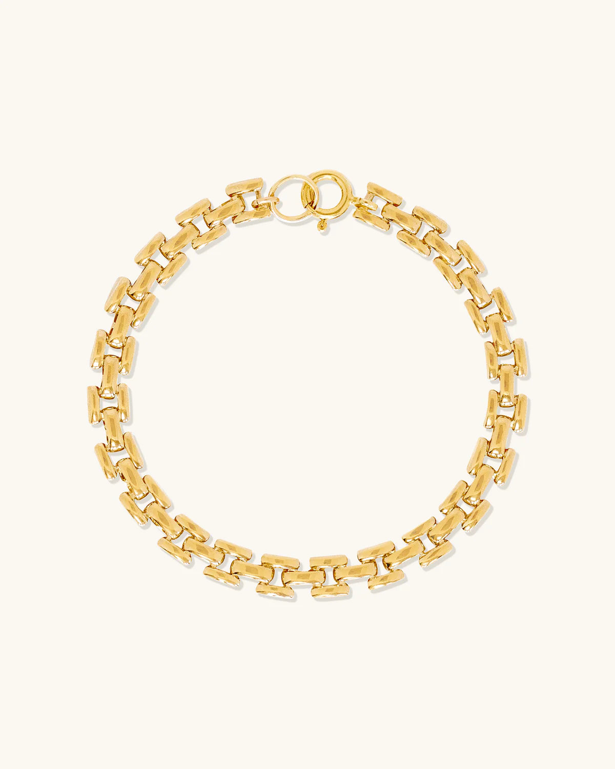 Leah Alexandra - Panther Chain Bracelet – Gold 6.5" -