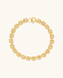 Leah Alexandra - Panther Chain Bracelet – Gold 6.5" -