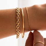Leah Alexandra - Panther Chain Bracelet – Gold 6.5" -