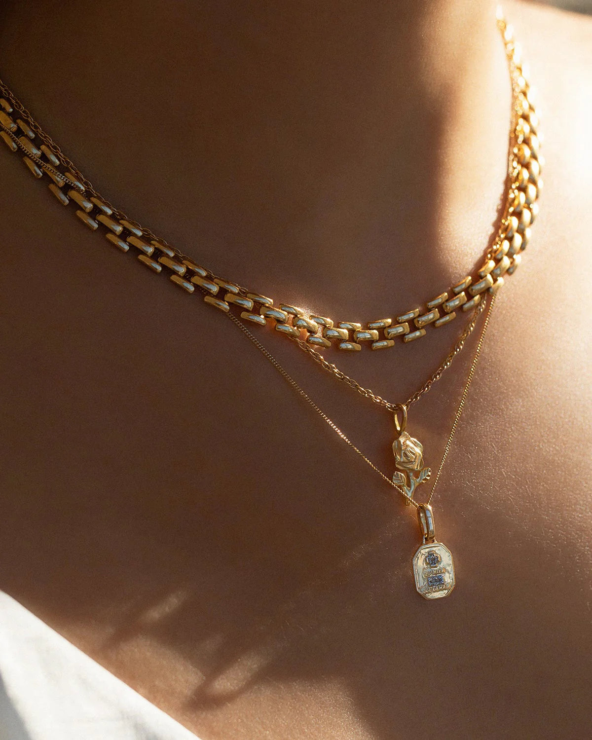 Leah Alexandra - Panther Chain Necklace – Gold -