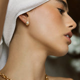 Leah Alexandra - Perfect Puff Earrings – Gold -