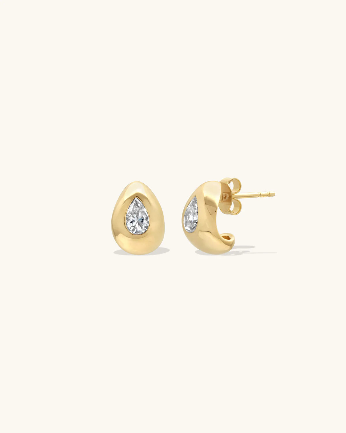 Leah Alexandra - Perfect Puff Earrings – Gold -