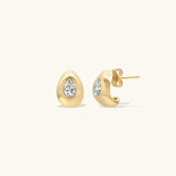 Leah Alexandra - Perfect Puff Earrings – Gold -